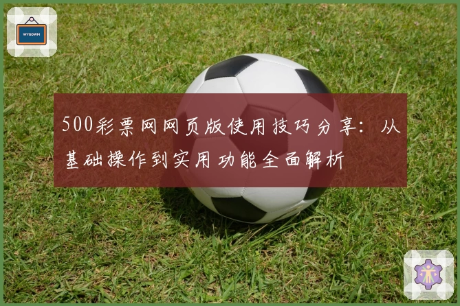 500彩票网网页版使用技巧分享：从基础操作到实用功能全面解析